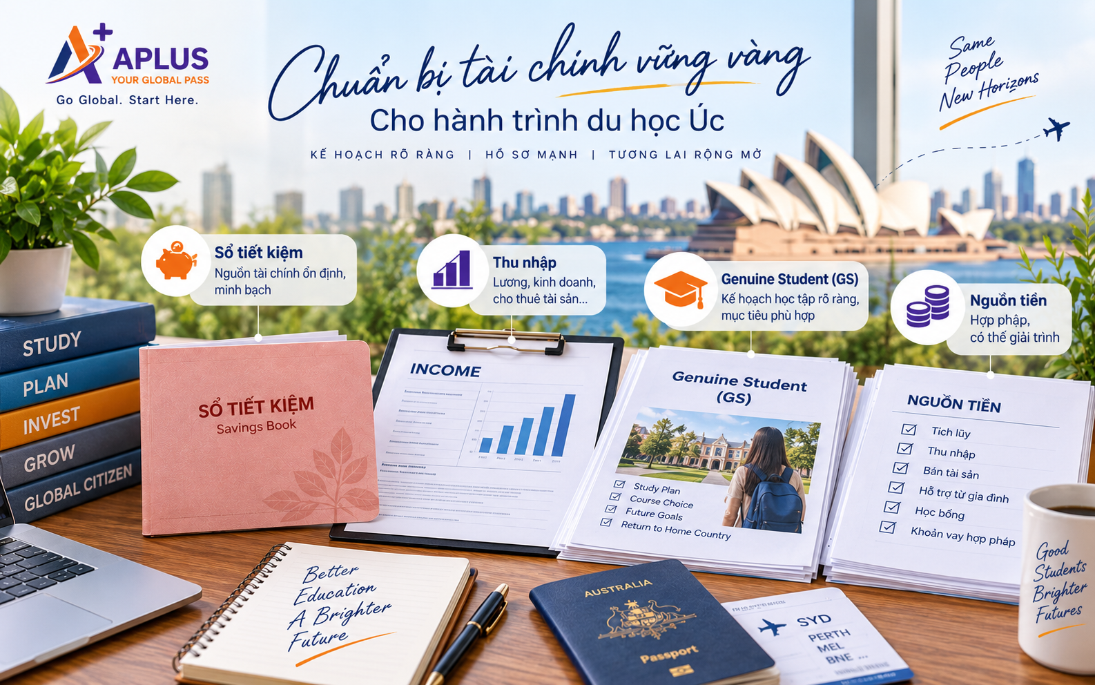 Hồ sơ chứng minh tài chính và Genuine Student du học Úc