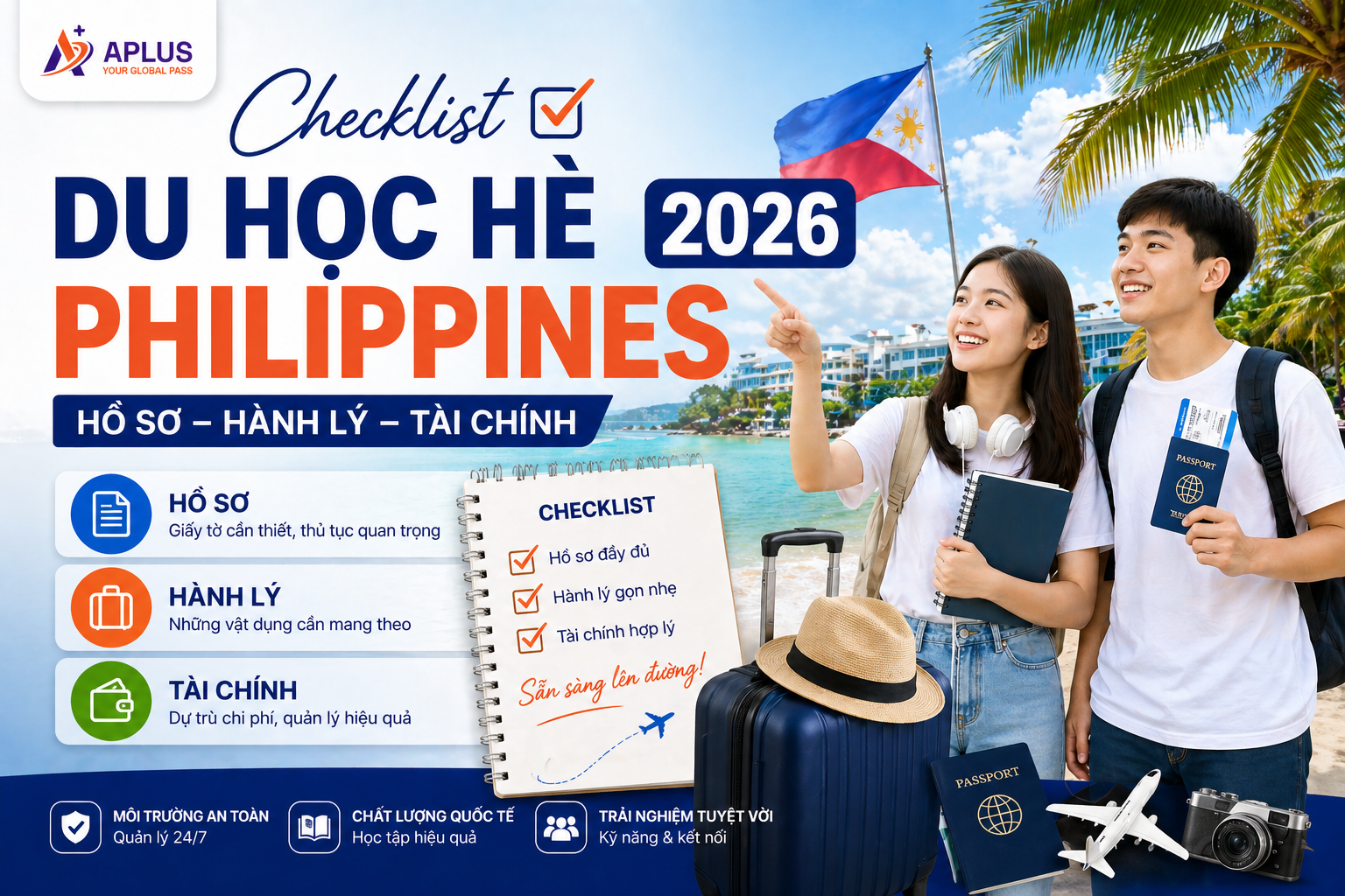 Checklist du học hè Philippines 2026
