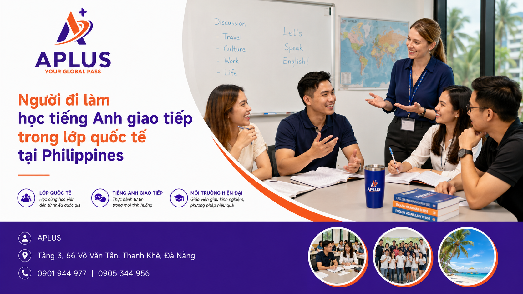 du học Philippines 2026 cho người đi làm học tiếng Anh