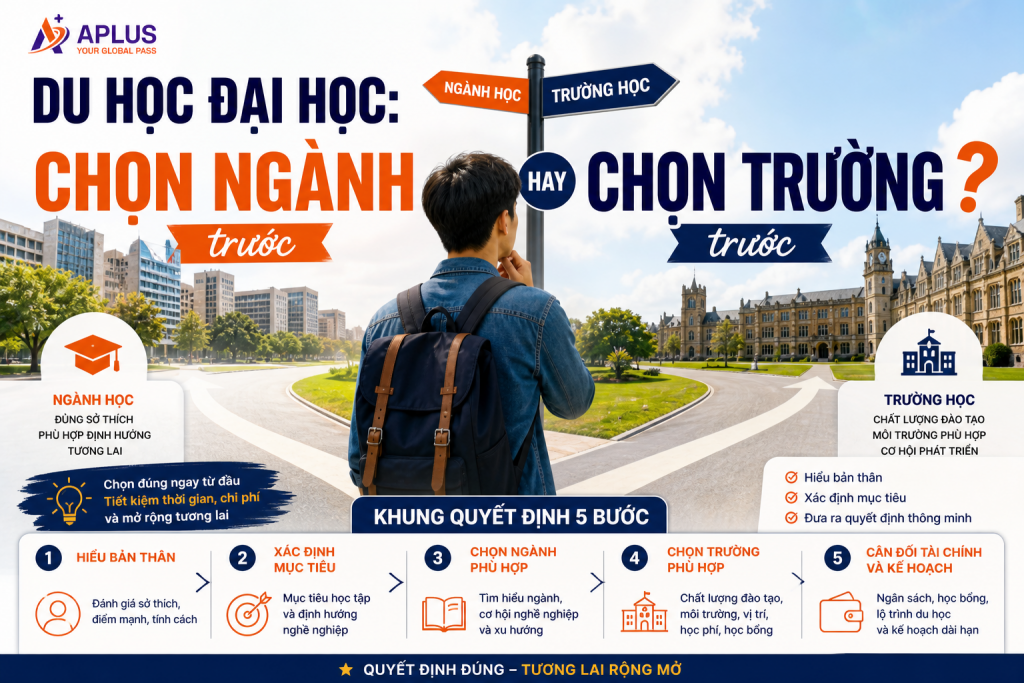 chọn ngành hay chọn trường khi du học