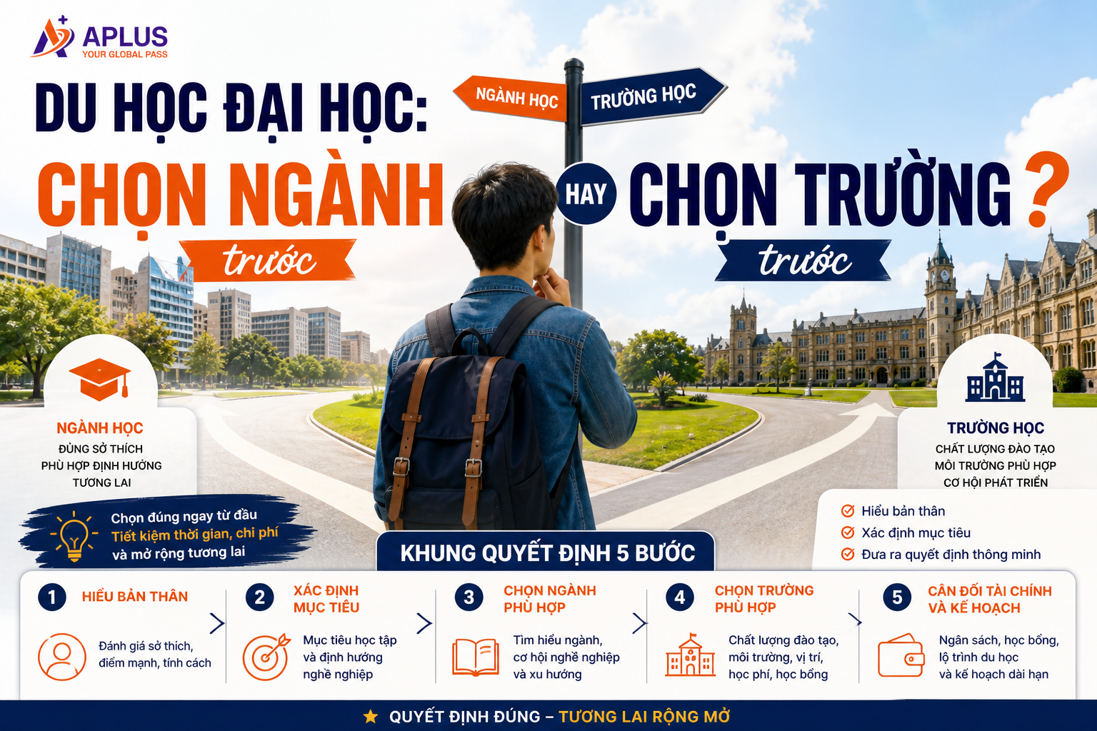 chọn ngành hay chọn trường khi du học
