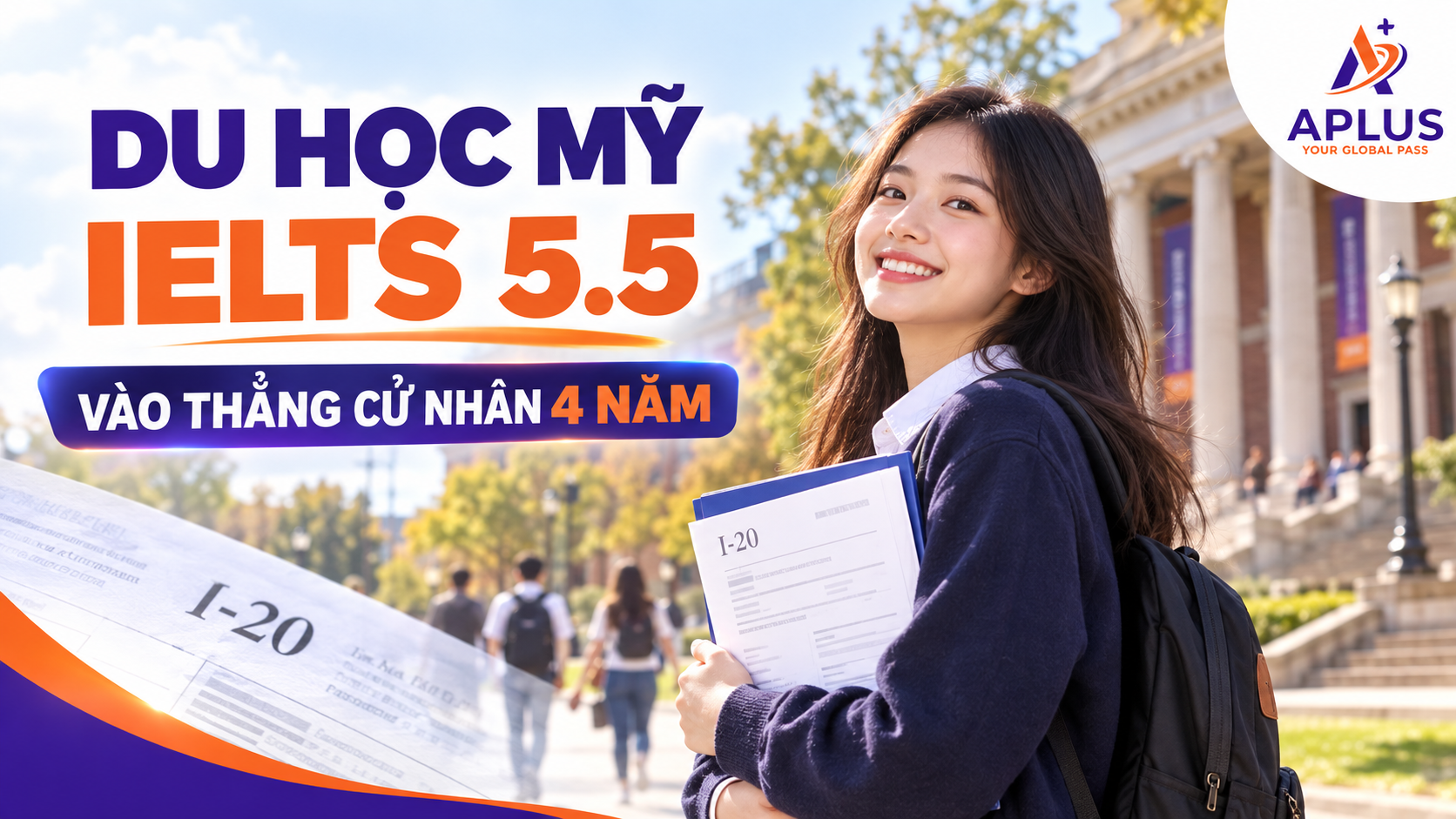 Du học Mỹ IELTS 5.5 vào thẳng cử nhân 4 năm