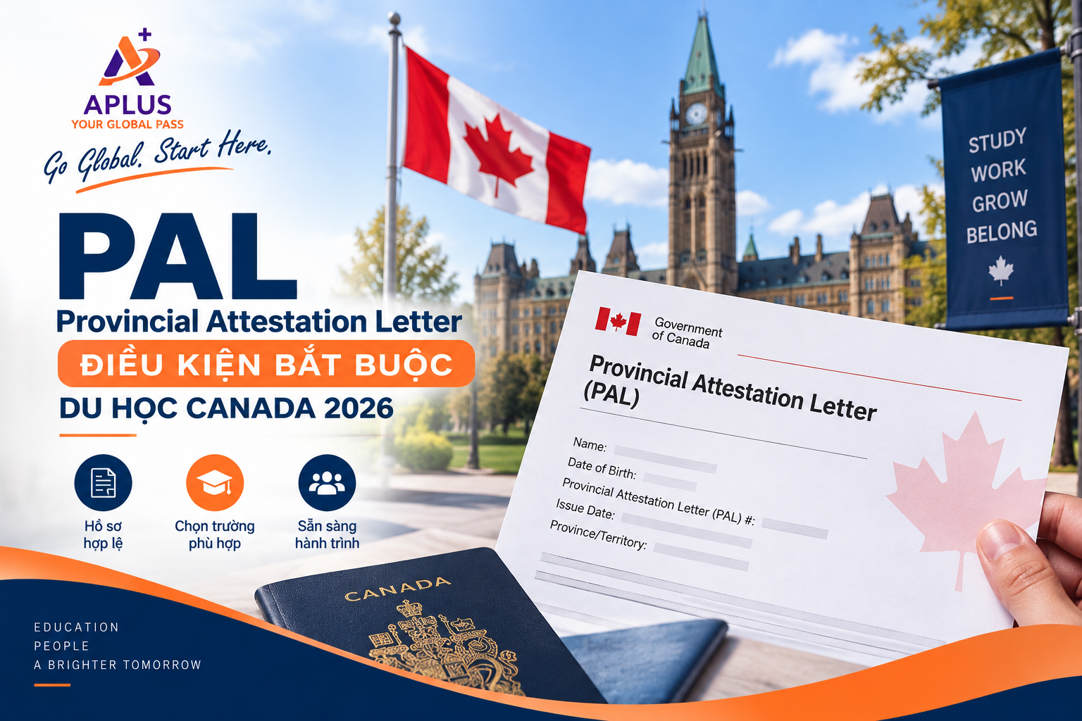PAL Provincial Attestation Letter điều kiện bắt buộc du học Canada 2026