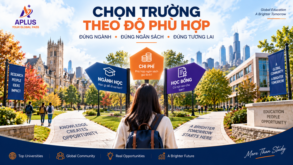 Chọn Đại học R1 Mỹ theo ngành học chi phí và học bổng