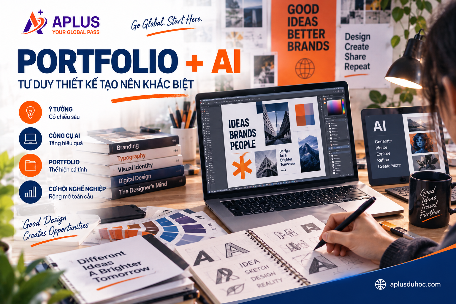 xây dựng Portfolio Graphic Design và ứng dụng AI trong thiết kế