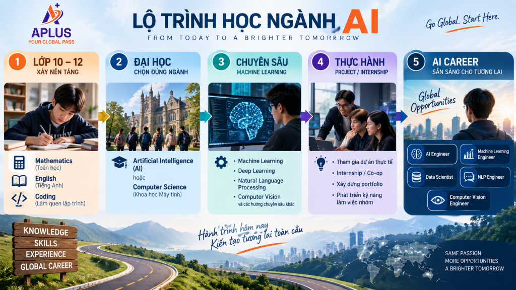 Lộ trình học ngành Trí tuệ nhân tạo AI