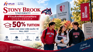 Học bổng Stony Brook University 50 phần trăm học phí cho sinh viên quốc tế