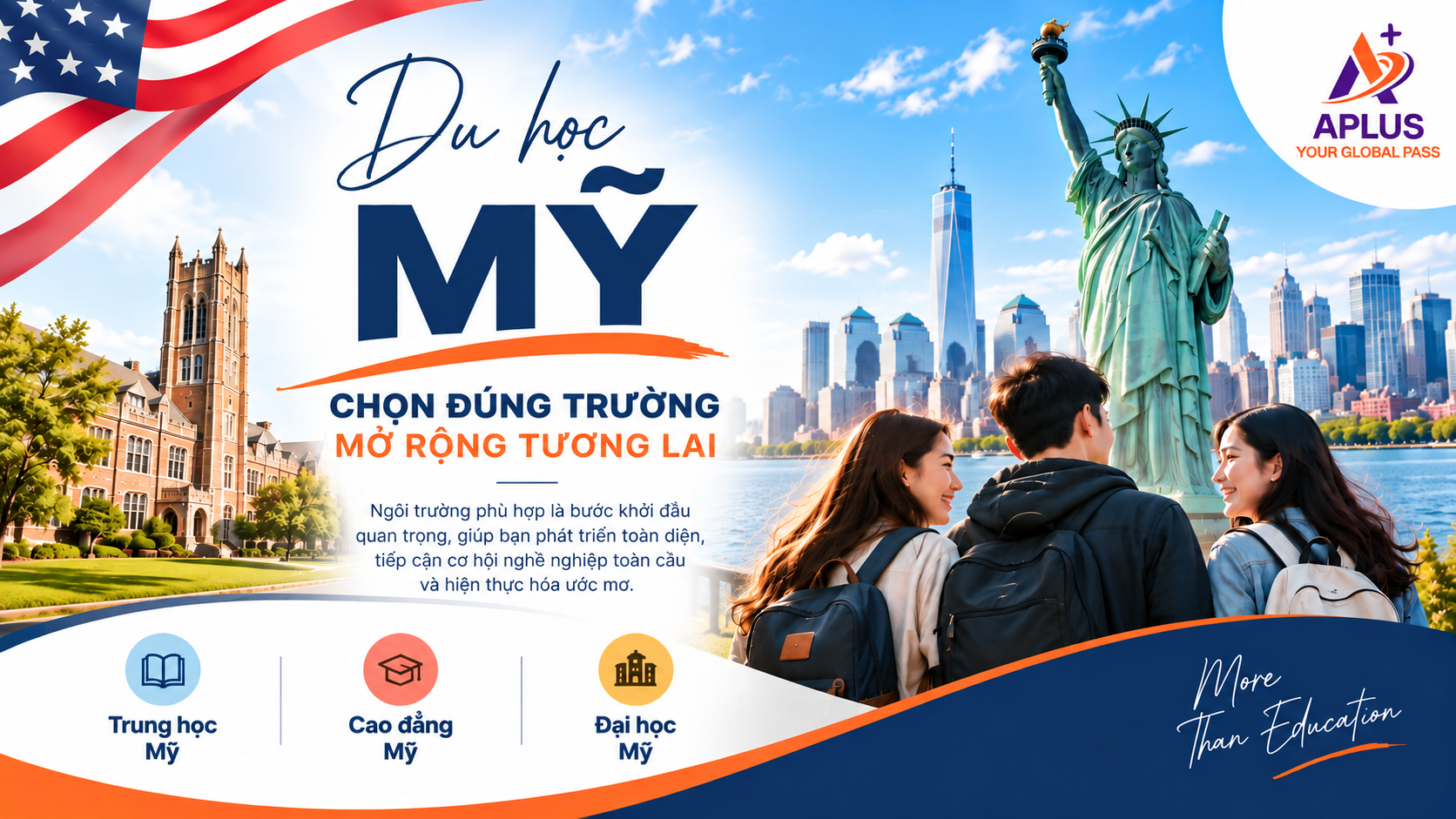 Danh sách trường tại Mỹ đang tuyển sinh - APLUS Du Học