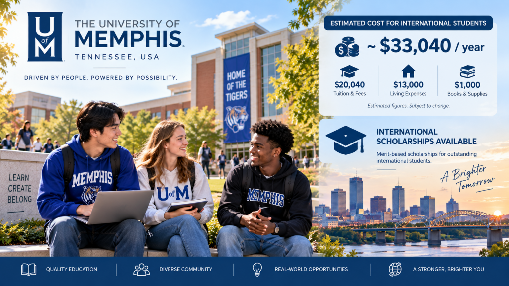 Học phí chi phí và học bổng University of Memphis