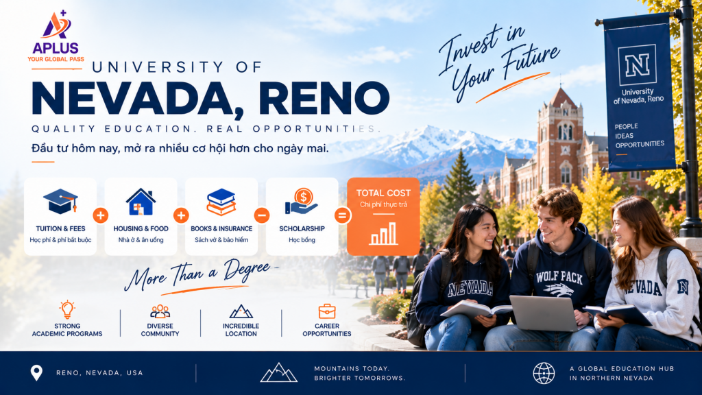 Học phí và học bổng University of Nevada Reno