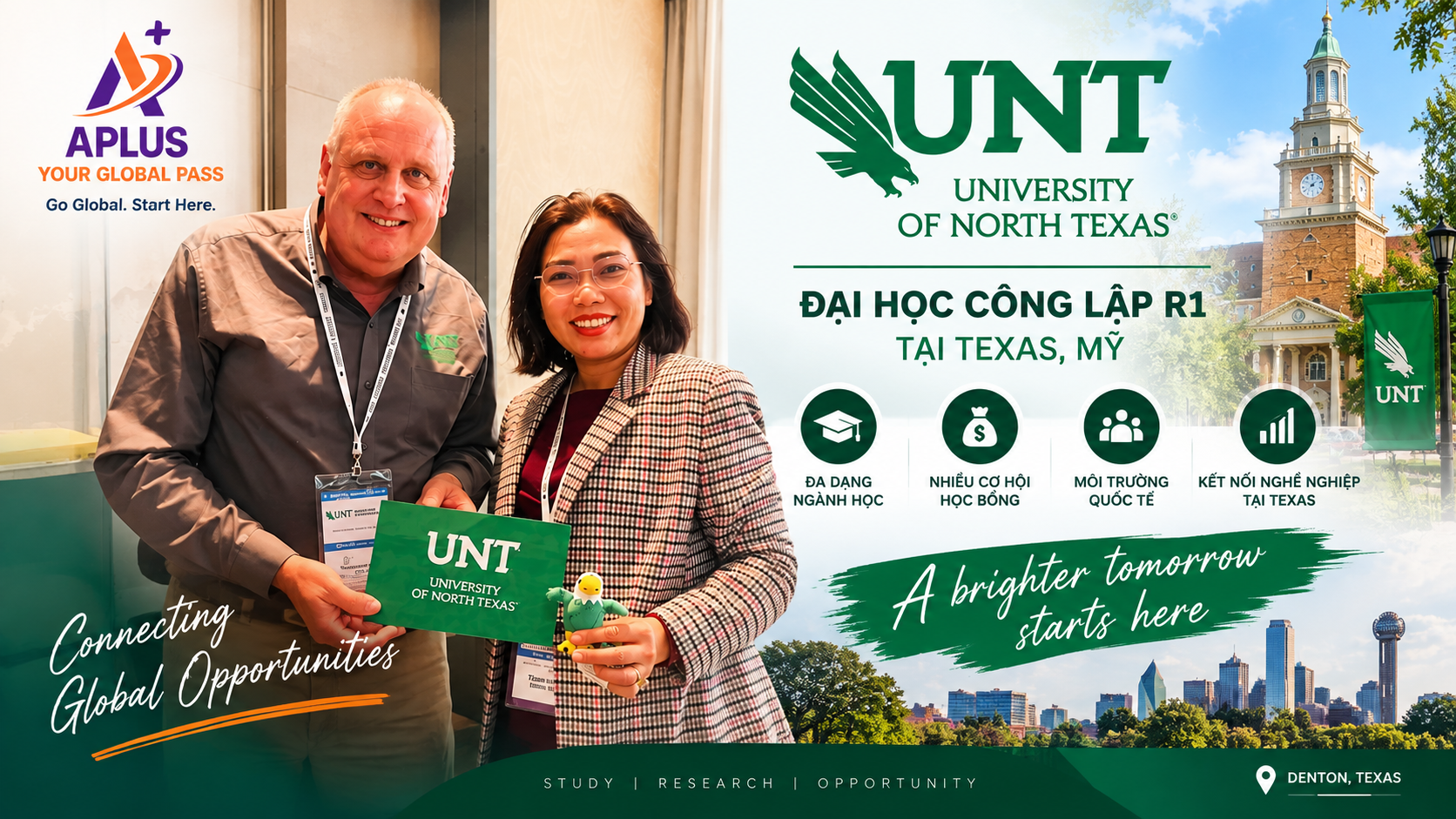 APLUS gặp đại diện University of North Texas UNT tại Mỹ