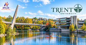 Trent University campus Peterborough bên sông Otonabee, Ontario, Canada – du học đại học Canada cùng APLUS