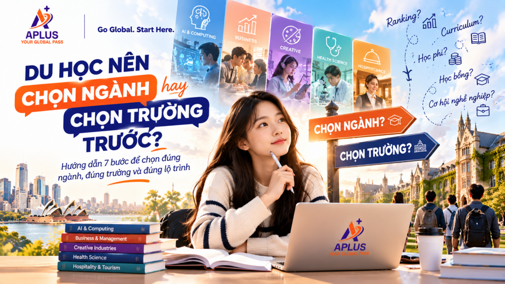 du học chọn ngành hay chọn trường trước